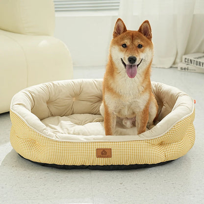 Winter Dog Bed Imitation Cotton Velvet Dogs Mat Beds Fluffy Soft High Rebound Pet Bed For All-season Pet Dog Accessories