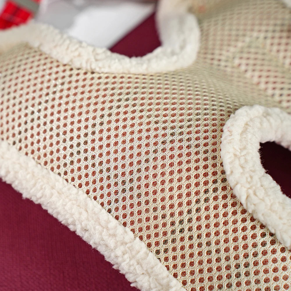 the BREEZEWALK HARNESS SET - Breathable Dog Harness/Leash Bag Set, Winter Warm Dog Fur Harnesses/Vest, Pet Walking Rope with Garbage Bag for Small/Medium Dogs