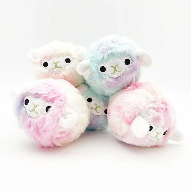 Pet dog toys, plush prickly balls, squeaking sounds, cute alpaca teeth grinding, accompanying various dogs of all sizes