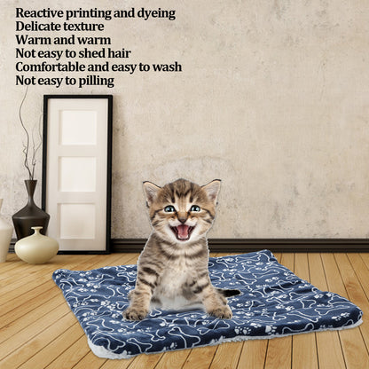 Soft Fluffy Pet Blanket Winter Warm Dog Blanket Cute Pet Bed Sheet Warm And Comfortable Cat And Dog Cushion Blanket Portable