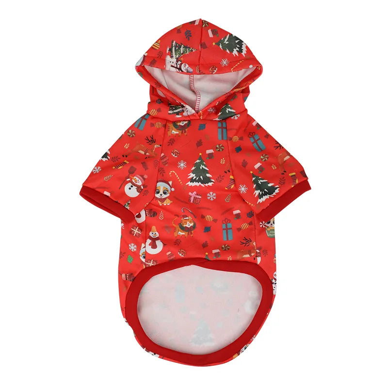 the PAWLIDAY CHEER HOODIE - New Arrival Pet Christmas Hoodie, Dog Holiday Clothes, Festive Pet Apparel