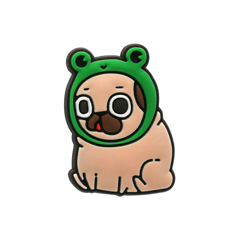 1pcs PVC Dog  Dachshund Corgi Paw Shoe Charms Shoe Decorations Accessories Pins for Women Men Kids Gift,Bulldog Clog Buckles