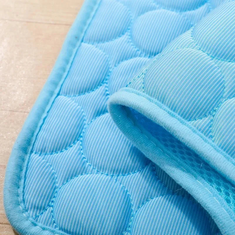 Dog Cooling Summer Pad Mat For Dogs Cat Blanket Sofa Breathable Pet Dog Bed Summer Puppy Pet Mat Car Seat Cover Pet Supplies