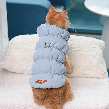Warm Dog Clothes Vest Soft Cotton Coat Pet Jacket Puppy Chihuahua Poodle Pug Turtleneck Outfit French Bulldog Clothes Cat Coats