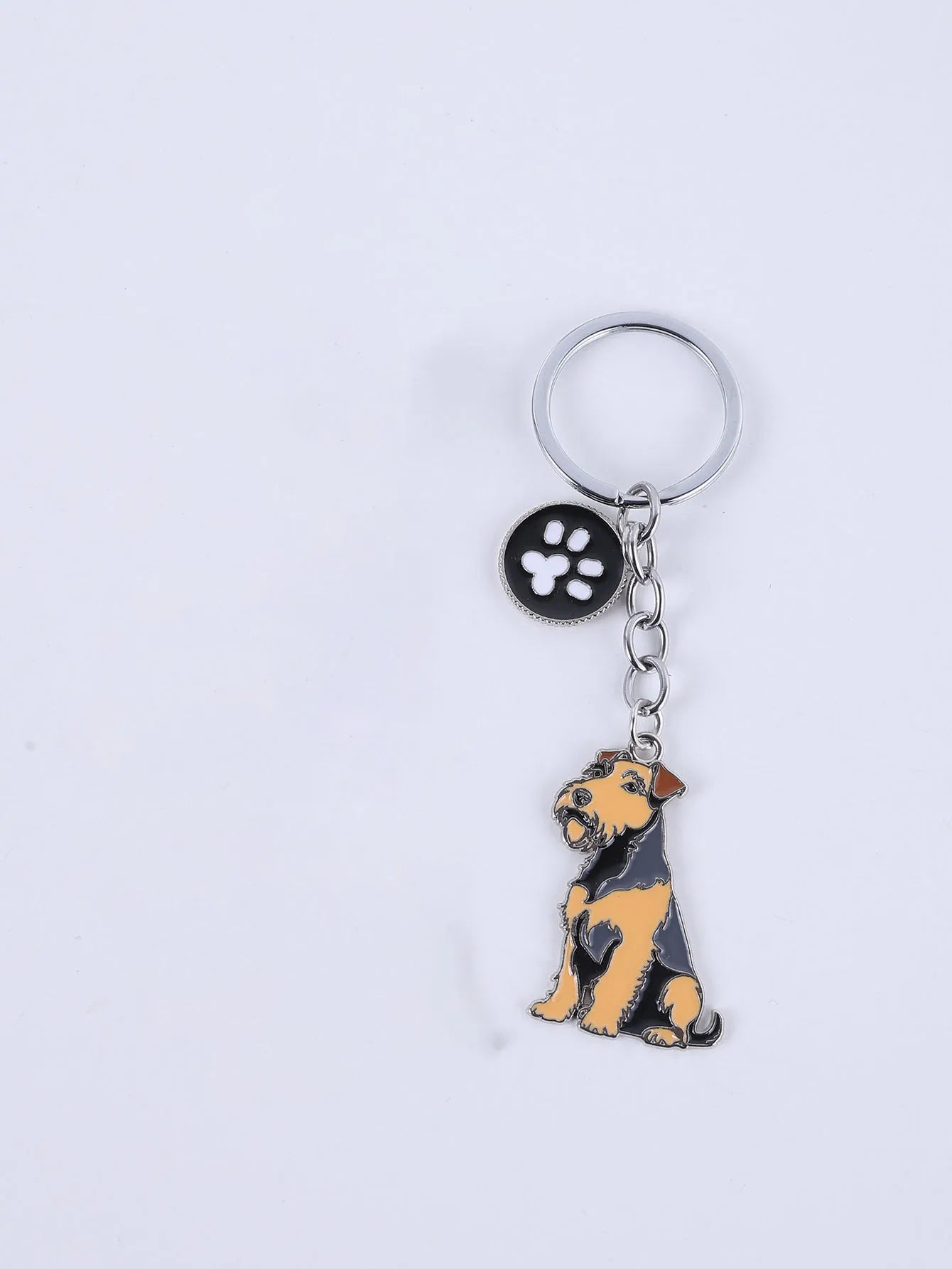 Pet dog car keychain pendant creative metal accessories key ring holiday gifts