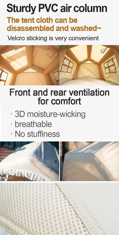 Outdoor Camping Pet Tent Waterproof Breathable Warm Inflatable Portable Small and Medium Dog Cat Nest