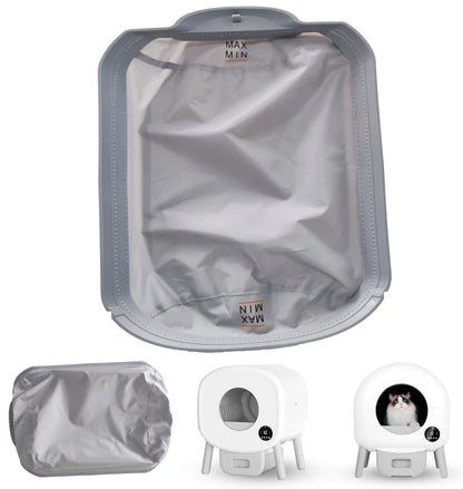 Automatic Cat Litter Box Accessories Soft Fabric Mat‌ Collecting Feces Bottom Capsule Cat Toilet Litter Box