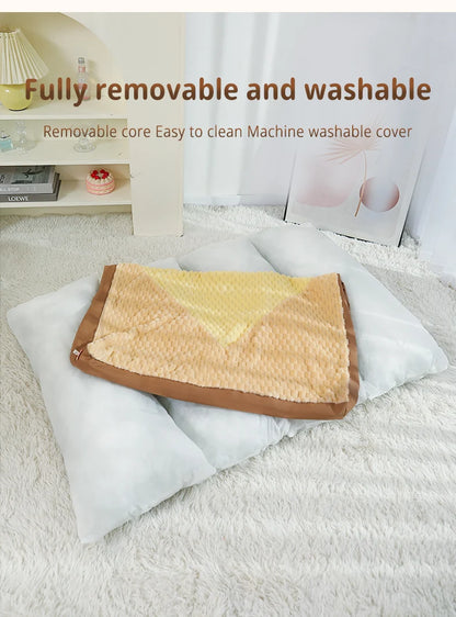 HOOPET Dog Kennel Winter Warm Sleeping Mat Full Removable Washable Large Dog Golden Retriever Dog Sofa Dog Mat Winter Dog Beds