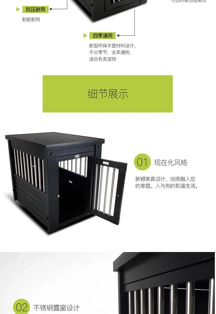 Indoor Special Use Have A Dog A Small House Light luxury Creativity Design Home Use Living Room Medium Sized Small Size Dog Cage