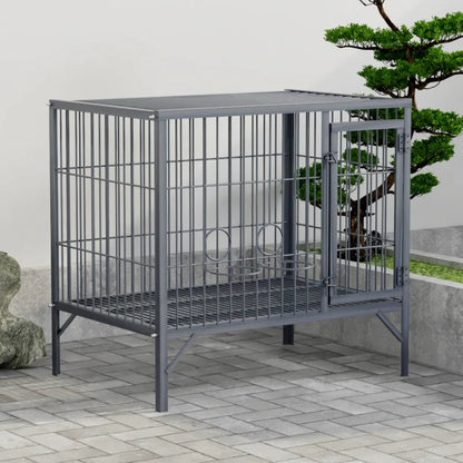 Bold Outdoor Pet Kennel for Medium Large Extra Large Dogs Including German Shepherds with Animal Pattern Tray