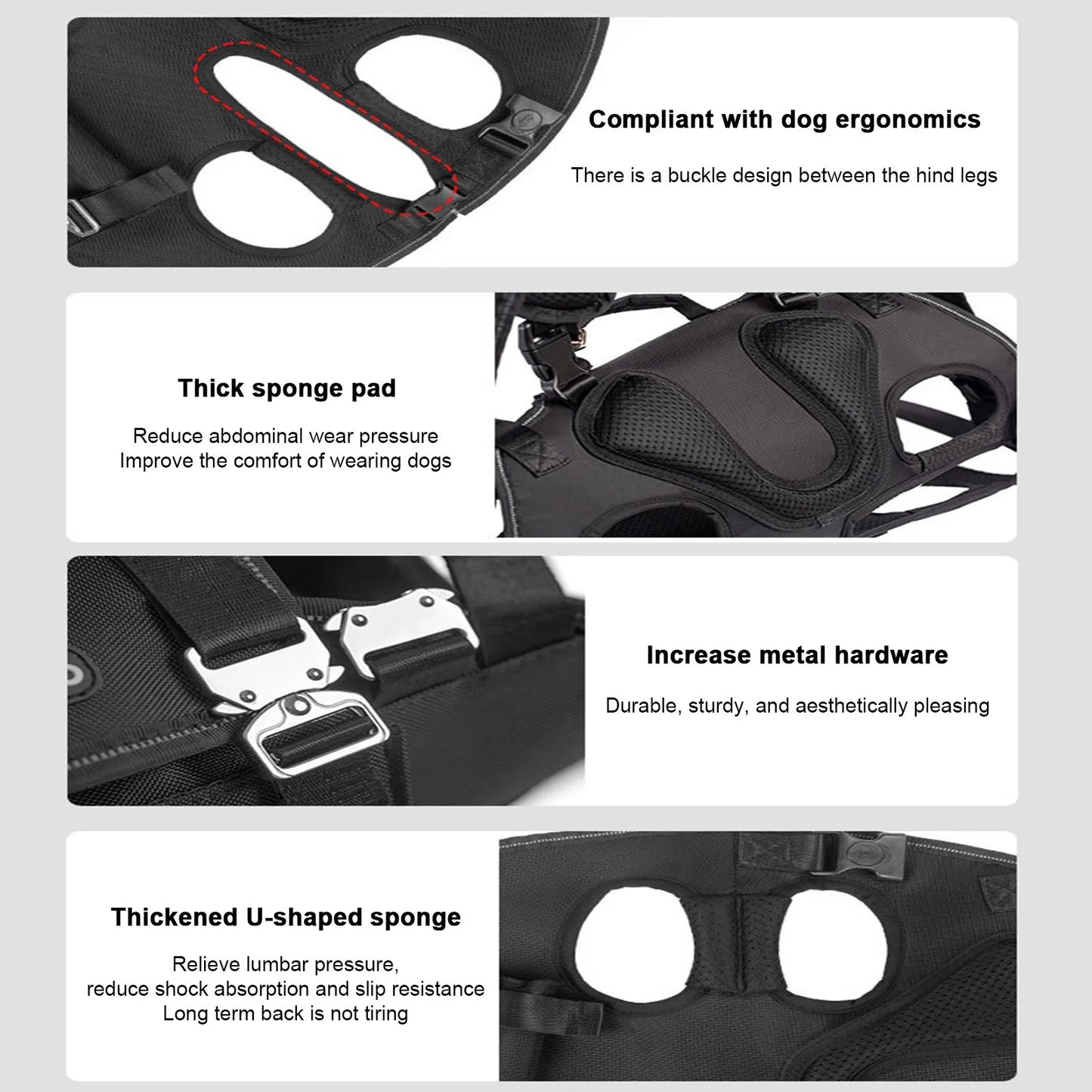 Dog Backpack Carrier - Spine-Friendly For Midium To Large Dogs,Horizontal Design Dog Carrier Adjustable Back Straps For Outdoor