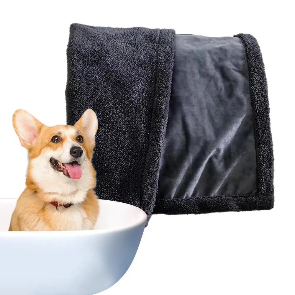 Waterproof Dog Blanket Double Layer Thick Warm Small Cat Blanket Washable Soft Plush Reversible Throw Furniture Protector