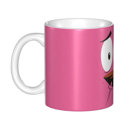 Personalized C-Courage The Cowardly Dog Coffee Mug DIY Ceramic Milk Tea Mug Cup