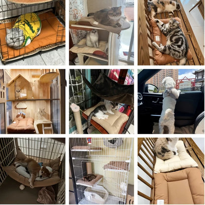 Cozy & Durable Pet Bed for Small to Medium Dogs and Cats Soft Durable Polyester Easy to Clean Store Four Corners for Easy Tying