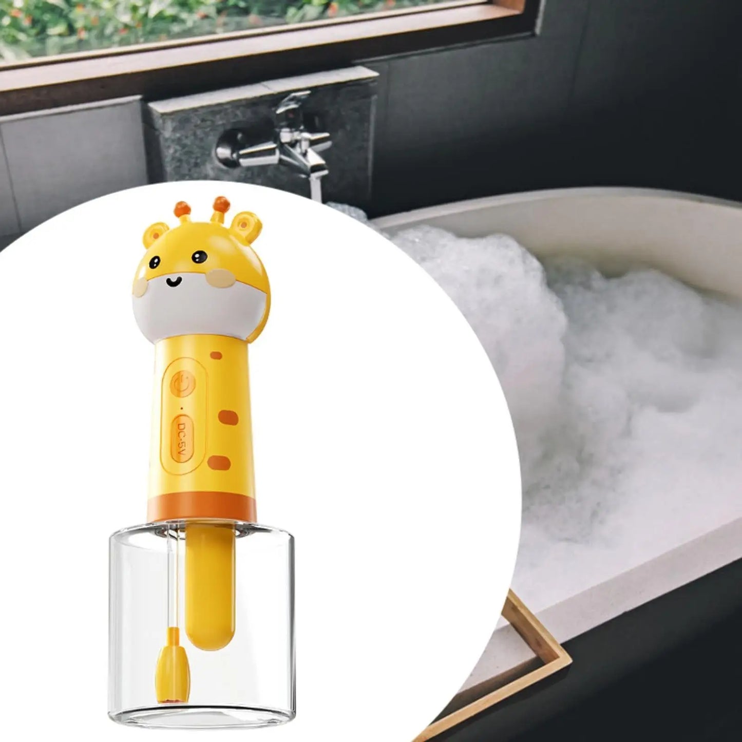 Dog Shampoo Dispenser Electric Dog Cleaning Foam Machine for Cats and Dogs