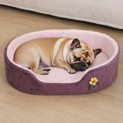 All Season Comfortable Small Cat Sleeping Mat Medium Dog Bed Soft Warm Windproof Puppy Nest Elastic Pet Kennel Accessories