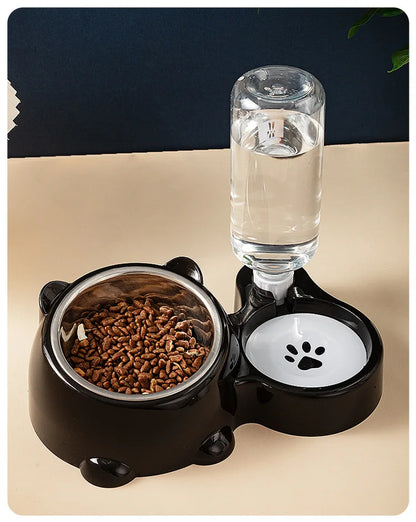 Cat Bowl 2-in-1 Drinking Water Dog Food Pot Water Bowl Rice Pot Pet Supplies Cat Bowl Pet Drinking Water Feeding Integration
