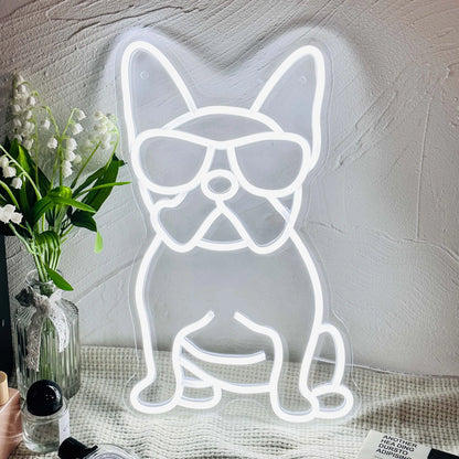 Skateboard Dog Neon Signs LED Neon Light Sign Light Up Neon Signs Wall Decor for Game Room Bedroom HomeBar Living Room kids room