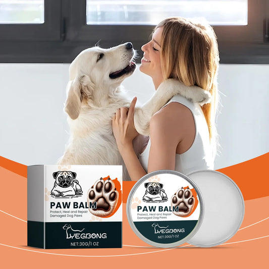 the PAW BALM - Paw Balm Repair, Damaged Dog Paws, Anti-Crack Increase Elasticity Strengthen Paw Health, Reduce Dryness Moisturizing Pet Care 30g