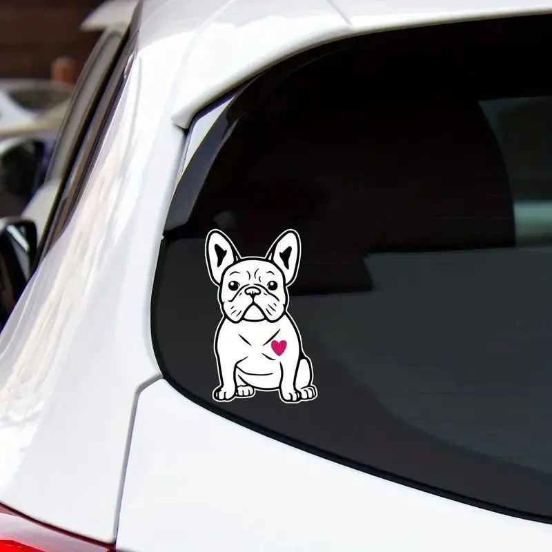 United By Color French Bulldog Sticker Frenchie Car Decal Used For Car, Laptop, Water Bottle, Wall