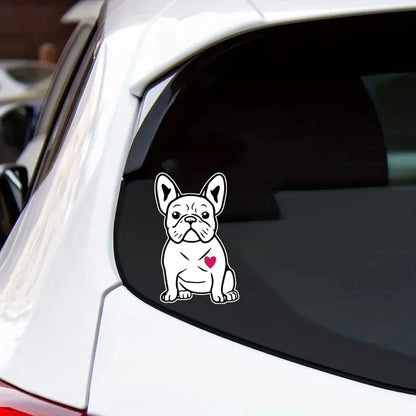 United By Color French Bulldog Sticker Frenchie Car Decal Used For Car, Laptop, Water Bottle, Wall