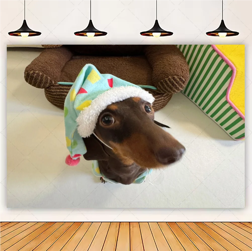 Cute Dachshund Theme Birthday Party Decorations Lovely Puppy Backdrop Cake Insert Banner Balloon Baby Shower Supplies Child Gift