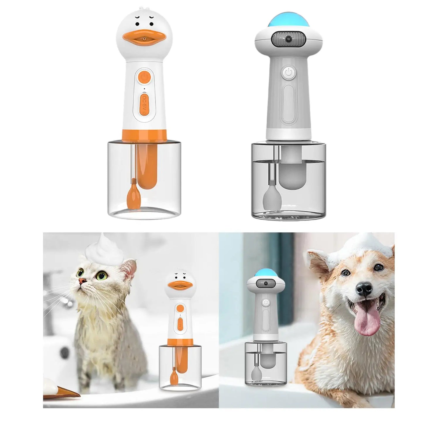 Fun Pets Foam Soap Dispenser Cleaning Foam Pet Cat Dog Grooming Shampoo Mixing Bottle Equipment Pet Bathing Household Supplies