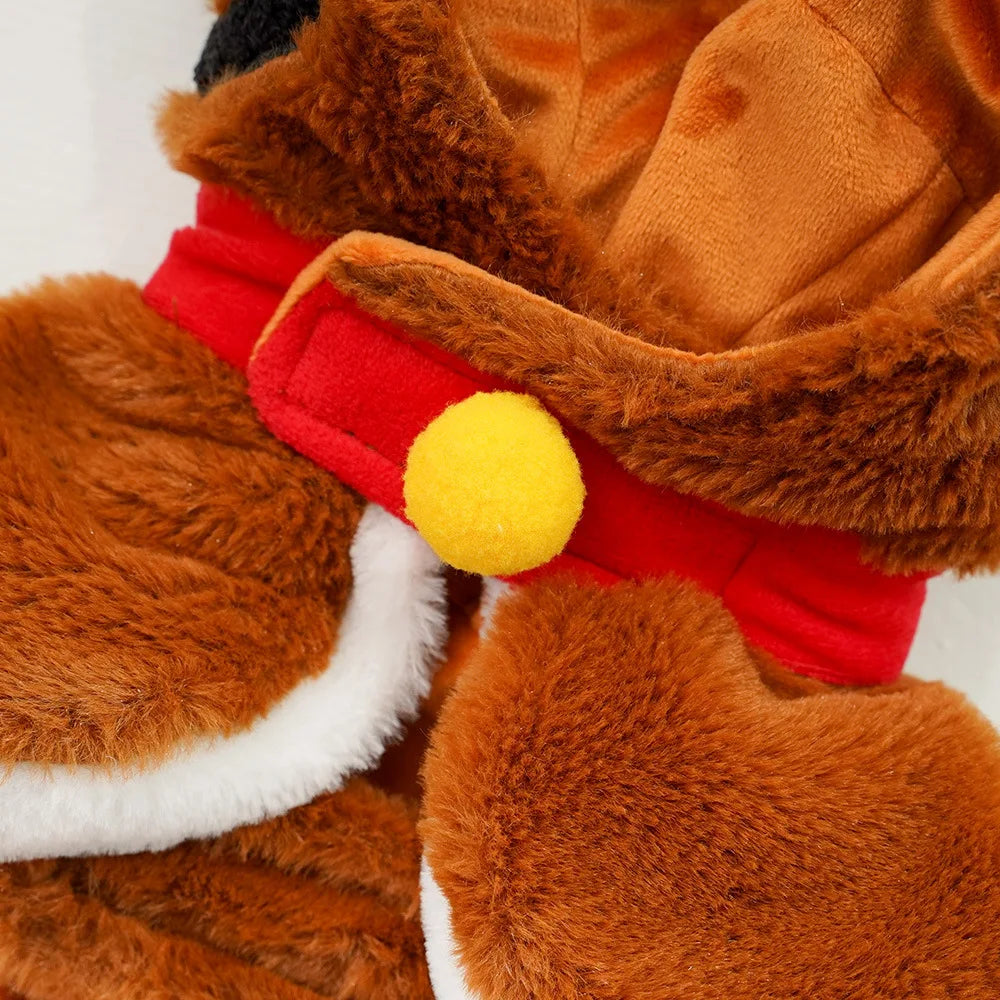 the ROAR & SNUGGLE PLUSH PET COAT - Winter Warm Thick Dog Coats for Pets, Plush Cat and Tiger Costumes, Plus Small Dog Plush Coats, All Pet Supplies