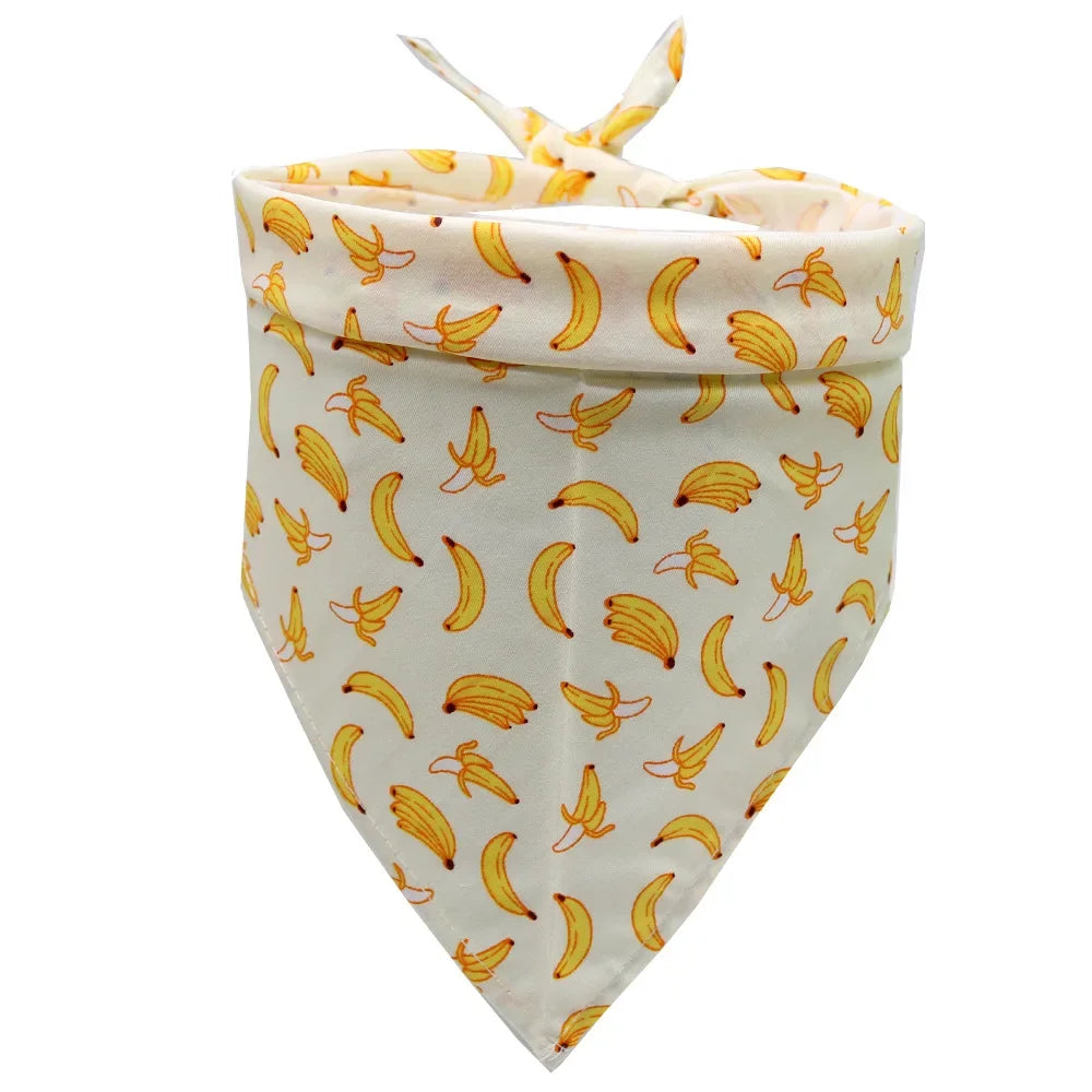 the BREEZYPAWS COTTON BANDANA - Cotton Pet Bandana for Dogs/Cats, Summer Thin Dog Triangular Bandage Scarf, Golden Retriever Bibs, Mascotas, Grooming Accessories
