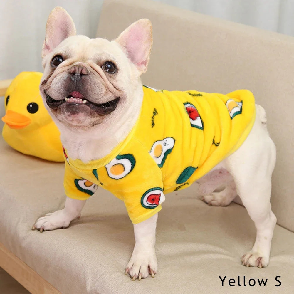 Autumn Winter Warm Puppy Fleece Clothes For Small Dogs Cats Soft Cozy Sweatshirts Chihuahua Spring Costume Yorkshire Pug Jacket