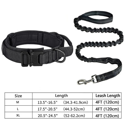 the ALPHA ARMOR TACTICAL SET - Heavy-Duty Military Tactical Dog Collar & Leash Set: Adjustable & Durable for All Sized Dogs