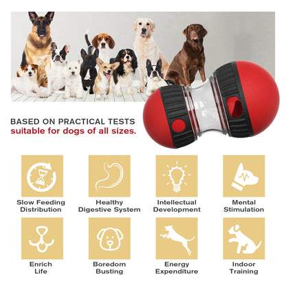 Treat Enrichment Pet Toys Slow Feeder Ball Food Dispensing Puppy Toy for Small Medium Dogs Irregular Rolling Design Dog Toys