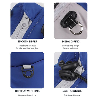 Big Dog Jacket with Harness Waterproof Pet Clothes for Medium Large Dogs Coat Reflective Labrador Pug Costume Pets Supplies