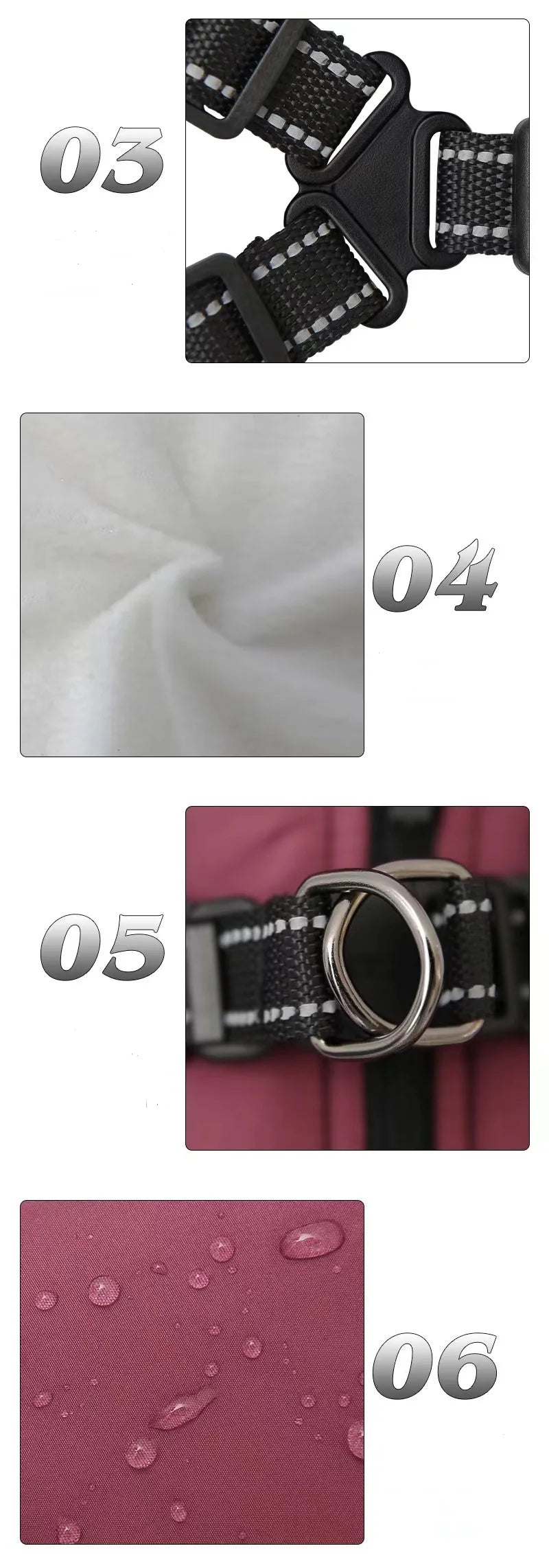 Pet Clothes Dog Warm Winter Jacket with Harness Build in For Large Medium Small Dogs Winter Pet Supplies Kids Gifts