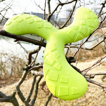 Fun Pet Toy Water Floating Triangle Boomerang For Dogs Puppy Squeaker Squeaky Molar Dog Toy Pet Training Dog Accessories