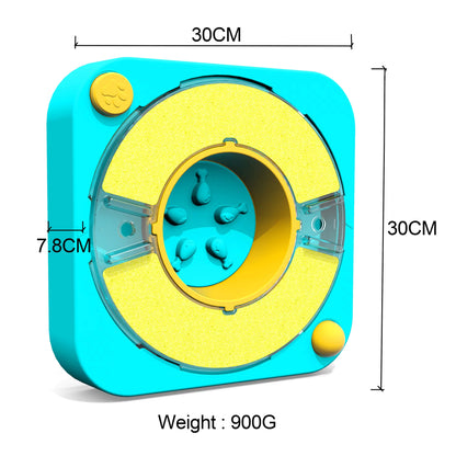 3in1 Interactive Dog Puzzle Toys - Fun Slow Feeder Brain Education Treat Puzzles with IQ Squeak Design - Educational Dog Toys