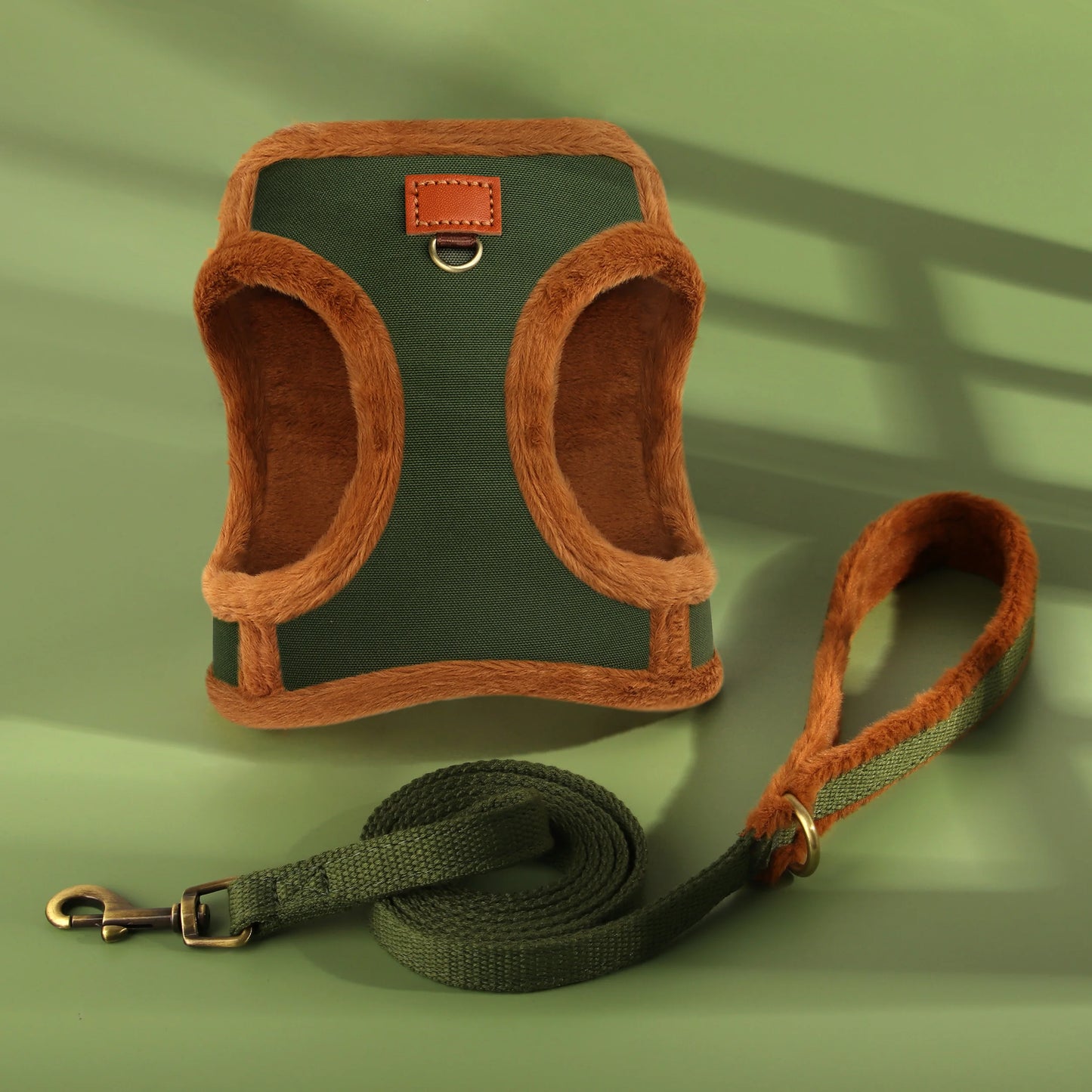 the THERMAGUARD WINTER SET - 3 Layer Warm Dog Harness/Leash Set, Soft Padded Dog Harnesses Vest, Winter Pet Puppy Walking Vest, Lead for Small/Medium Dogs, Pug