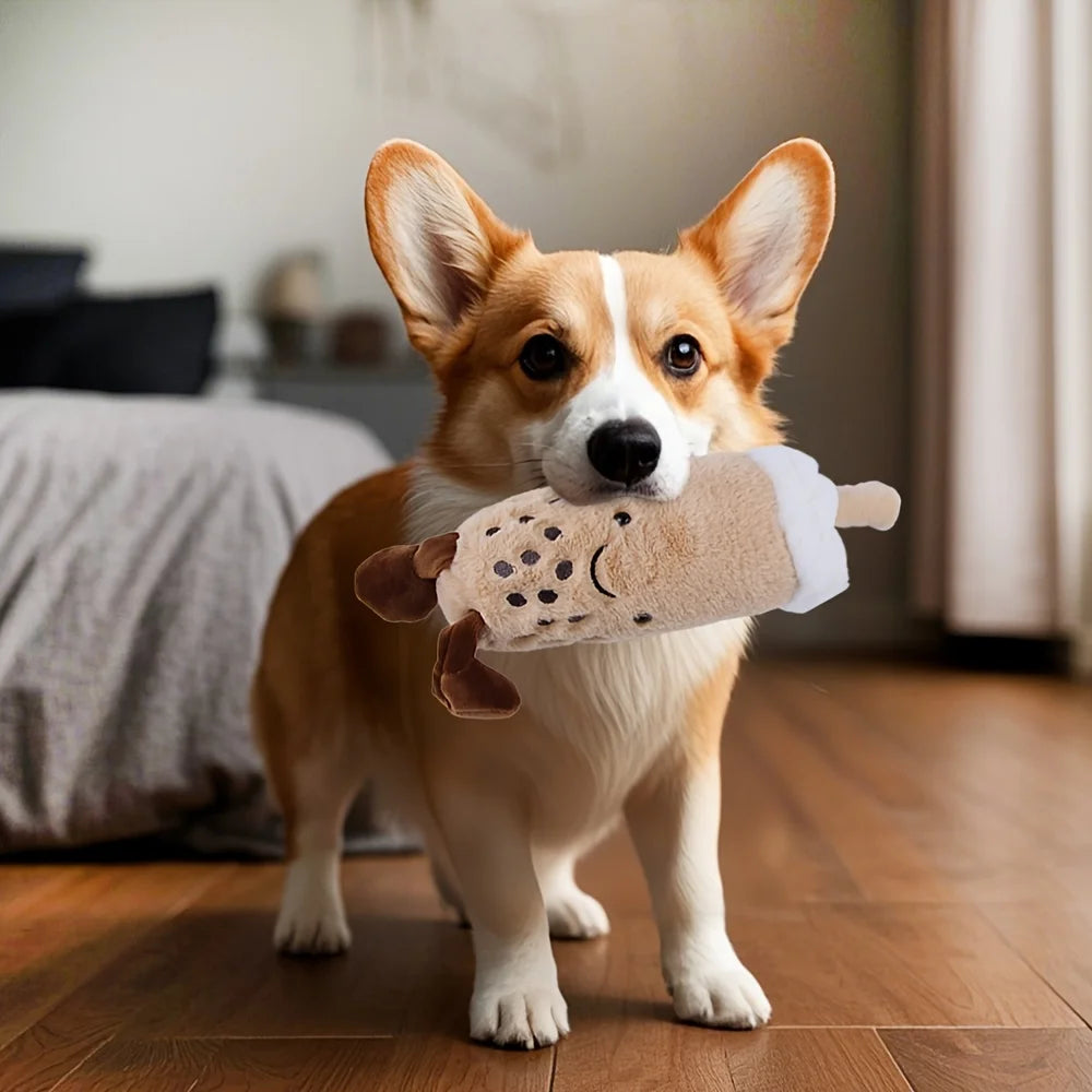 Plush Pet Dog Toy Cute Bite Resistant Pet Chew Toy for Small Medium Dogs Puppy Sleeping Companion Toy Dog Accessories