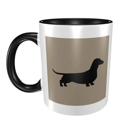 Dachshund Dog Mug Funny Ceramic Coffee Cups Tea Mugs Milk Cup Drinkware Gifts for Friends