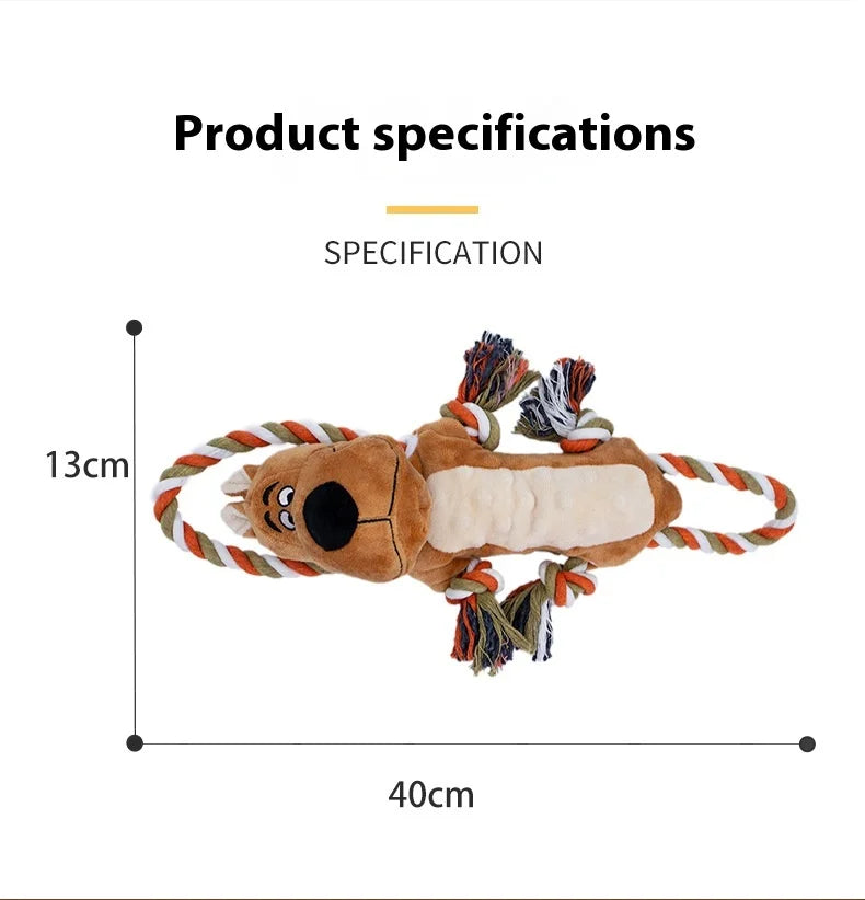 New Sell Well Plush Dog Toy Animals Shape Bite Resistant Squeaky Toys Corduroy Dog Toys For Small Large Dogs Puppy Pets Toys