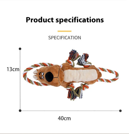 New Sell Well Plush Dog Toy Animals Shape Bite Resistant Squeaky Toys Corduroy Dog Toys For Small Large Dogs Puppy Pets Toys