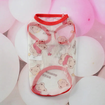 XS-6XL Dog Clothes Pet Thin Sunproof Outift Woolen Vest T-shirt for Small Medium Large Dogs Breathable Pet Clothing