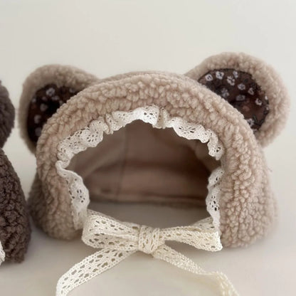 Pet Flower Plush Coat Dog Flower Cake Skirt Cute Dog Plush Hat Dog Clothes Winter Bear Flower Plush Thick Vest Coat Bottom Skirt