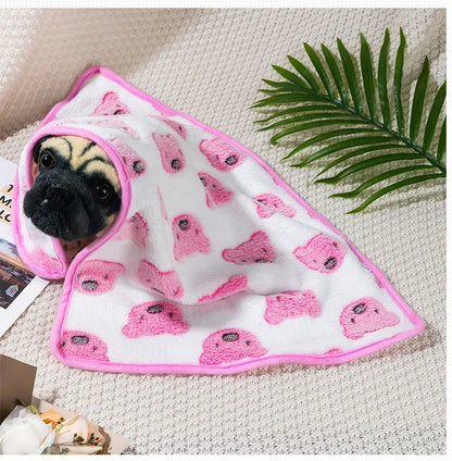 Warm Soft Pet Dog Blanket Mat Plush Thin Pet Sleeping Blanket for Dogs Cats Warm Breathable Cat Cover Blanket Pet Supplies