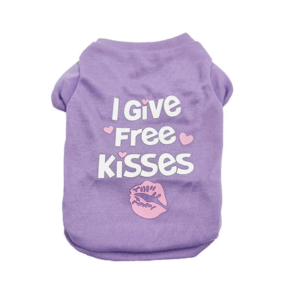 the TINYTAIL COTTON SHIRT - Cheap Cotton Puppy Dog T-Shirt for Small Dogs, Hot Sale Print Pet Clothes, Yorkshire, Pomeranian, Pug, Cat Shirts