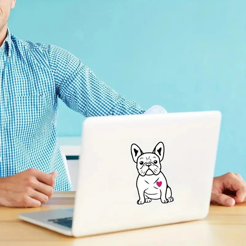 United By Color French Bulldog Sticker Frenchie Car Decal Used For Car, Laptop, Water Bottle, Wall