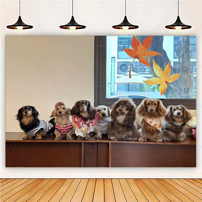 Cute Dachshund Theme Birthday Party Decorations Lovely Puppy Backdrop Cake Insert Banner Balloon Baby Shower Supplies Child Gift