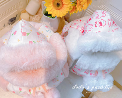 Pet Carriers Travel Products Cat Teddy Puppy Winter Fur Collar Dog Backpack Out  Chest Bag Thickening Warmer  accessories