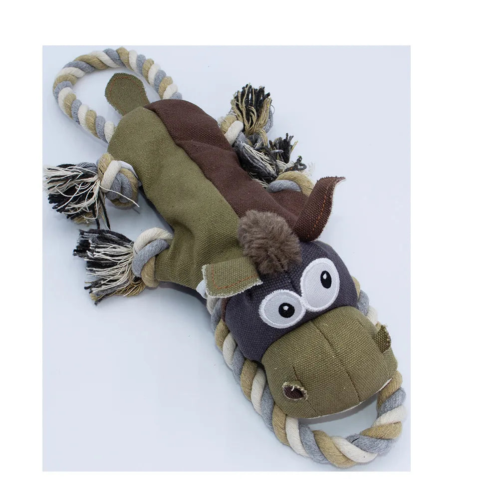 New Sell Well Plush Dog Toy Animals Shape Bite Resistant Squeaky Toys Corduroy Dog Toys For Small Large Dogs Puppy Pets Toys