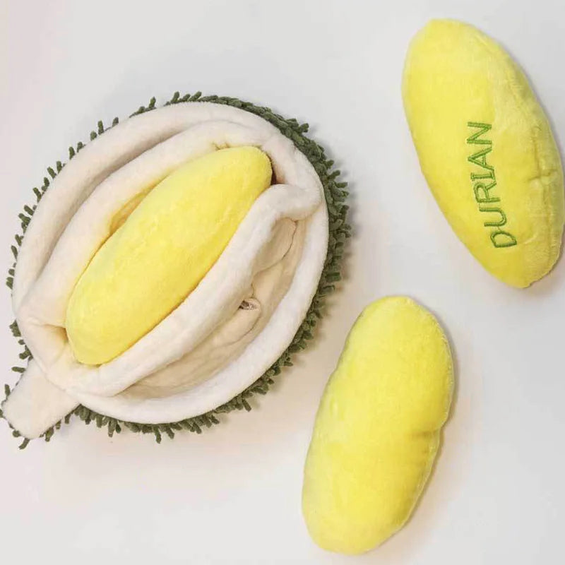 Interactive Dog Squeak Toys Plush Durian Pet Sniff Toy for Small Large Dogs Bite Resistant Puppy Sounding Toys Pet Supplies